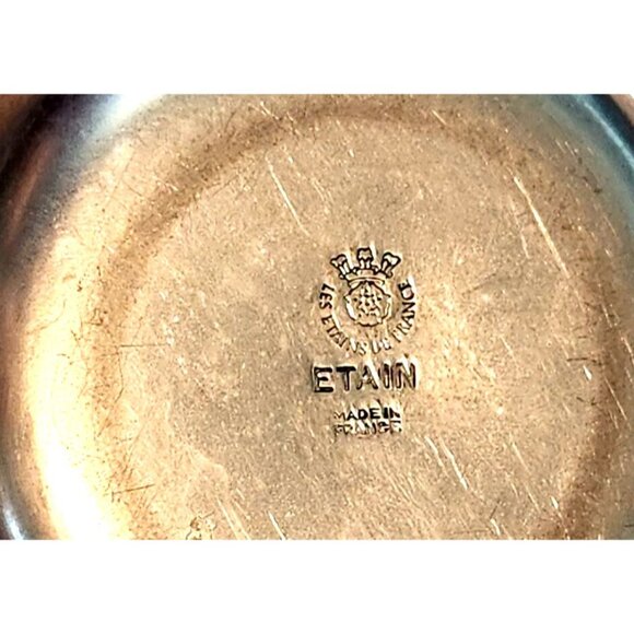 Sommeliers tasting cup Les Etains De France A shallow, silver tastevin tradition - Picture 2 of 10